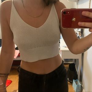 Crocheted crop top